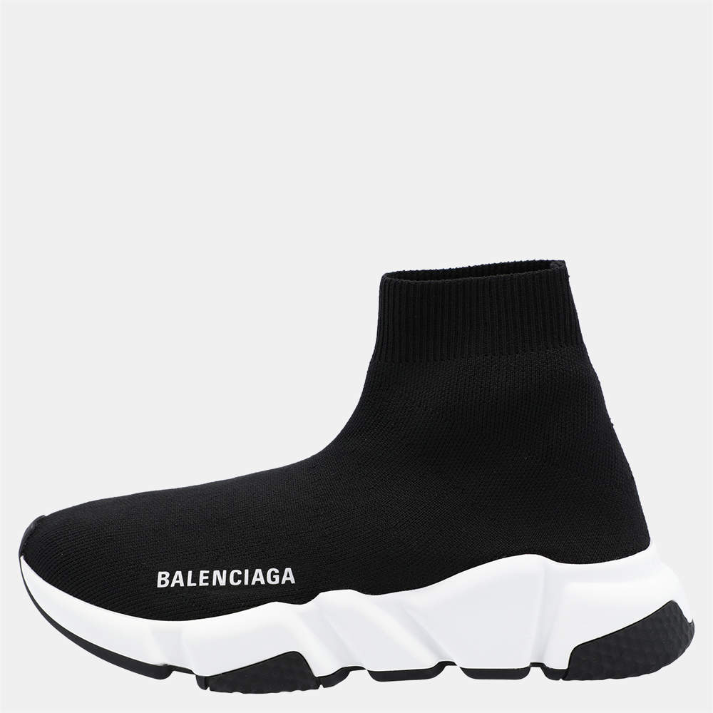 Original Balenciaga Black/White Speed Recycled Sneakers Size EU 39 (Never Used)