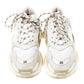 Original Balenciaga White Mesh And Leather Triple S Platform Sneakers Size 38