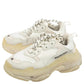 Original Balenciaga White/Grey Leather, Mesh Triple S Clear  Sneakers Size 38