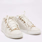 Original Balenciaga White Leather Arena Lace Up  Sneakers Size 36