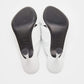 Original Balenciaga White Leather Drapy Knotted Slide Sandals Size 37.5