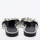 Original Balenciaga White Leather Arena Flat Slides Size 39