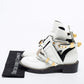 Original Balenciaga White Leather Ceinture Ankle Boots Size 39.5