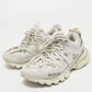 Original Balenciaga White Leather and Mesh Track Sneakers Size 37