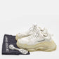 Original Balenciaga White Leather and Mesh Triple S Clear Sneakers Size 37