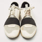 Original Balenciaga White/Grey Mesh,Suede and Leather Race Runner Low Top Sneakers Size 41