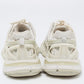 Original Balenciaga White/Grey Leather and Mesh Track Sneakers Size 37