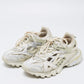 Original Balenciaga White/Grey Leather and Mesh Track Sneakers Size 37