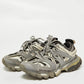 Original Balenciaga Grey/White Mesh and Leather Track Sneakers Size 36