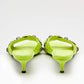 Original Balenciaga Neon Yellow Leather Le Cagole Slide Sandals Size 36