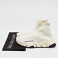 Original Balenciaga Off White Knit Fabric Speed Trainer Sneakers Size 35