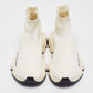 Original Balenciaga Off White Knit Fabric Speed Trainer Sneakers Size 35