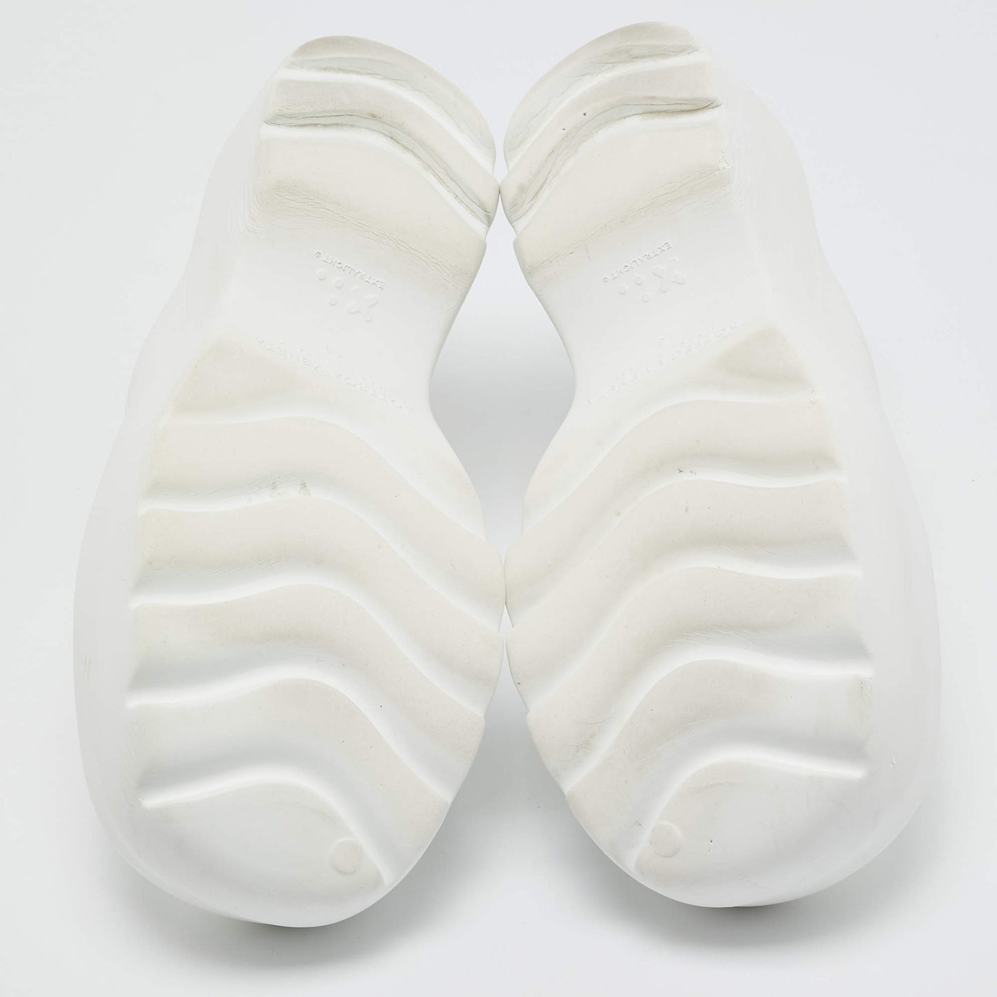 Original Bottega Veneta White Rubber Mule Sandals Size 43