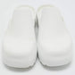 Original Bottega Veneta White Rubber Mule Sandals Size 43