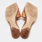 Original Bottega Veneta Rose Gold Intrecciato Leather Slide Sandals Size 39