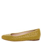 Original Bottega Veneta Yellow Intrecciato Leather Ballet Flats Size 36.5