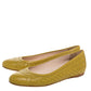 Original Bottega Veneta Yellow Intrecciato Leather Ballet Flats Size 36.5