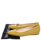 Original Bottega Veneta Yellow Intrecciato Leather Ballet Flats Size 36.5