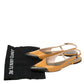 Original Bottega Veneta Yellow/Black Leather Slingback Sandals Size 39