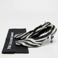 Original Bottega Veneta Black/White Zebra Print Leather Pumps Size 39