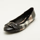 Original Burberry Nova Check Ballerina Flats with Buckles Size 40