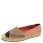 Original Burberry Tri-Color House Check Canvas and Suede Flat Espadrilles Size 36