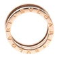 Original Bvlgari B.Zero1 3-Band 18k Rose Gold Ring Size 54