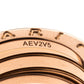 Original Bvlgari B.Zero1 3-Band 18k Rose Gold Ring Size 54