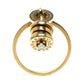 Original Bvlgari B.Zero1 18k Yellow Gold Diamond Charm Ring Size 56