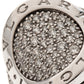 Original Bvlgari Pave Diamond 18k White Gold Cocktail Ring Size 56