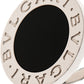 Original Bvlgari Onyx Inlay 18k White Gold Circular Ring  Size 55