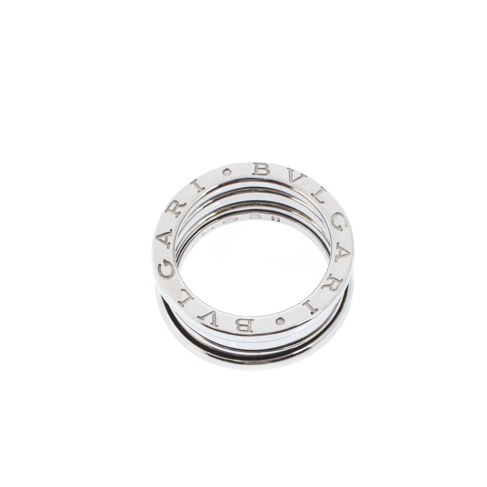 Original Bvlgari B.Zero1 3-Band 18k White Gold Ring Size 50