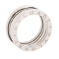 Original Bvlgari B.Zero1 18K White Gold 3-Band Ring Size 53