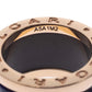 Original Bvlgari B.Zero1 Lapis Lazuli 18K Rose Gold Band Ring Size 48