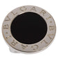 Original Bvlgari Onyx Inlay 18K White Gold Circular Ring Size 52