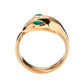 Original Bvlgari Serpenti Malachite Diamond 18K Rose Gold Ring Size 53