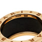 Original Bvlgari B.Zero1 4-Band Black Ceramic 18K Rose Gold Band Ring Size 55