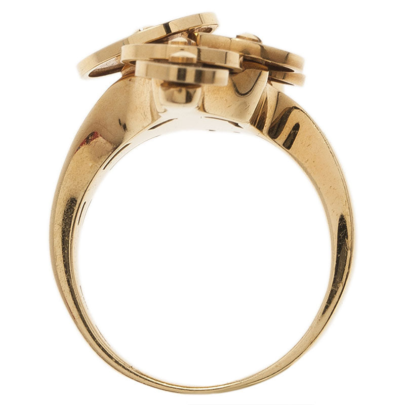 Original Bvlgari Cicladi Yellow Gold Ring Size 53