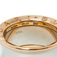 Original Bvlgari B.Zero1 Anish Kapoor 18K Rose Gold & Steel Band Ring Size 55