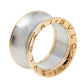 Original Bvlgari B.Zero1 Anish Kapoor 18K Rose Gold & Steel Band Ring Size 55