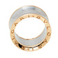 Original Bvlgari B.Zero1 Anish Kapoor 18K Rose Gold & Steel Band Ring Size 55