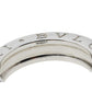 Original Bvlgari B.zero1 18K White Gold One-Band Ring Size EU 51