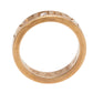 Original Bvlgari Bvlgari Diamond 18k Rose Gold Band Ring Size 51