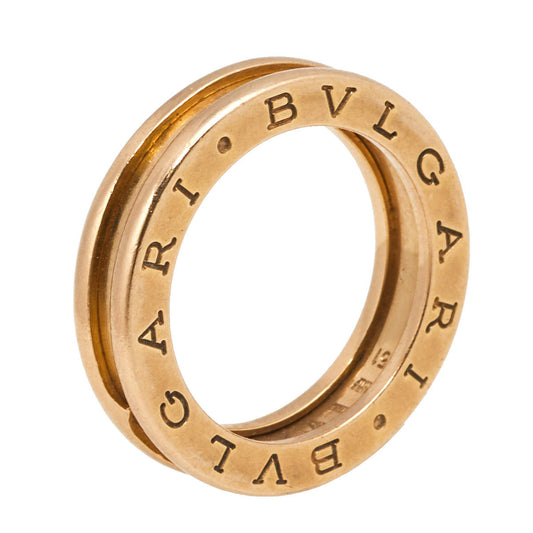 Original Bvlgari B.Zero1 18K Rose Gold 1-Band Ring Size 51