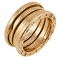 Original Bvlgari B.Zero1 18K Rose Gold 3-Band Ring Size 52