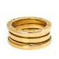 Original Bvlgari B.Zero1 18k Yellow Gold 3 Band Ring Size 51