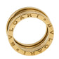 Original Bvlgari B.Zero1 18k Yellow Gold 3 Band Ring Size 51