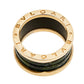 Original Bvlgari B.Zero1 Green Marble 18K Rose Gold Ring Size 58