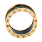 Original Bvlgari B.Zero1 Green Marble 18K Rose Gold Ring Size 58