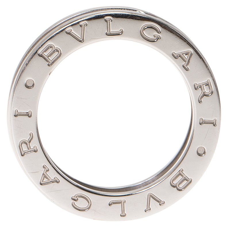 Original Bvlgari B.Zero1 18k White Gold Ring Size 49